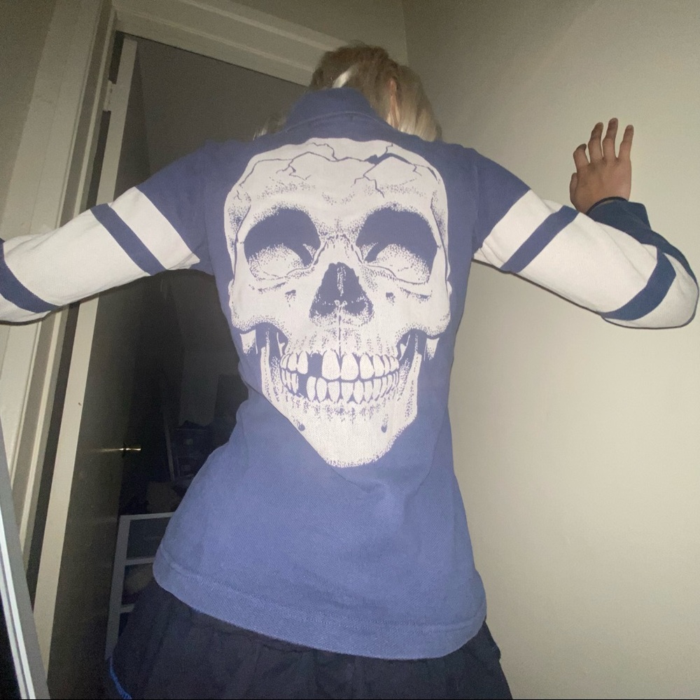 SOLD hysteric_glamour “lucky 13” skull long sleeve